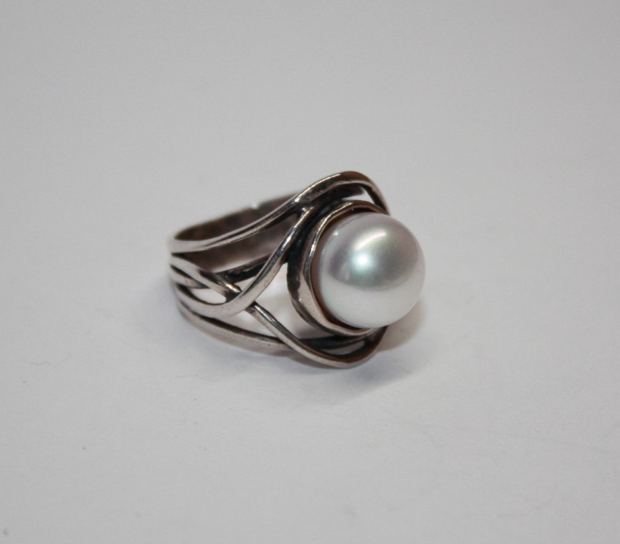 Shablool Didae Sterling Silver Nested Freshwater … - image 1