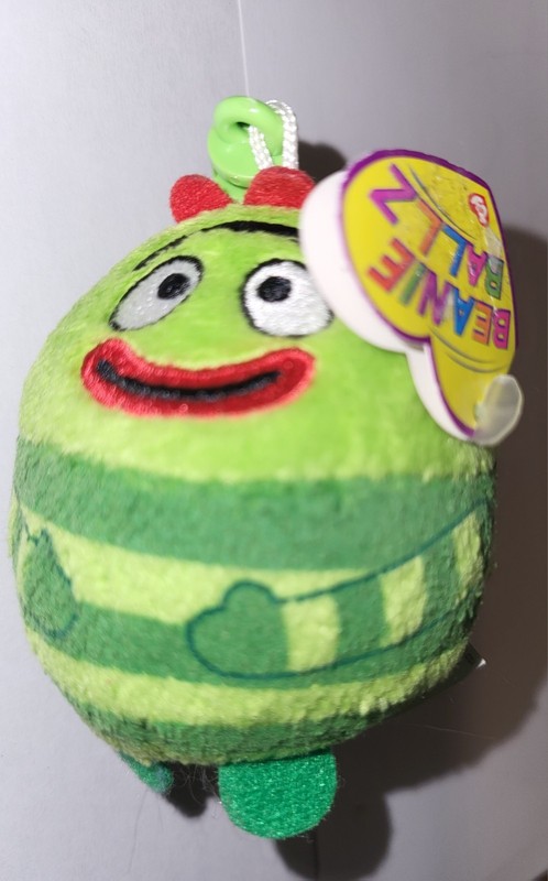 New w/Tags, Ty Beanie Ballz, Key Clip, "Brobee" Monster from Yo Gabba Gabba