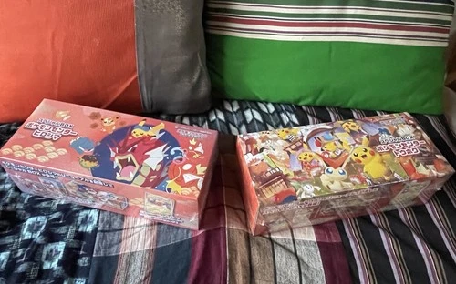 Pokemon Center Special Box TOHOKU HIROSHIMA PIKACHU PROMO ALL 2 BOX