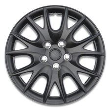 Auto Drive 16 Inch Black Hubcap Wheel Covers - Set Of 4 - Fits Most Cars Auto Drive 16 Inch Black Hubcap Wheel Covers - Set Of 4 - Fits Most Cars