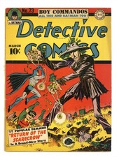 Detective Comics #73 (DC Comics March 1943) INCOMPLETE! 2nd App Scarecrow! Kane!