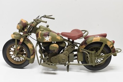Indian Motorcycle 1/6 ダイキャストモデル ミリタリー IMMI 1998 Indian Chief WWII Motorcycle US Army Military For 1/6