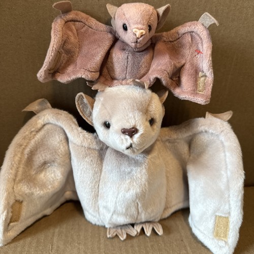 RARE Ty Beanie Buddy & Beanie Baby BATTY The Bat - VINTAGE - Buddy No Heart Tag