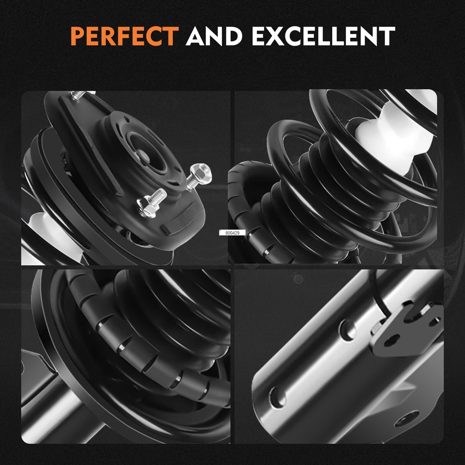 2Pcs Quick Install Complete Struts Shocks Springs & Mount For Toyota Prius 04-09 - Image 4 of 4