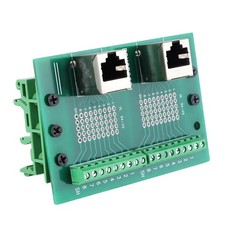 Ethernet Connector Breakout Board Fast Transmission DIN Rail Mount RJ45 M2 T