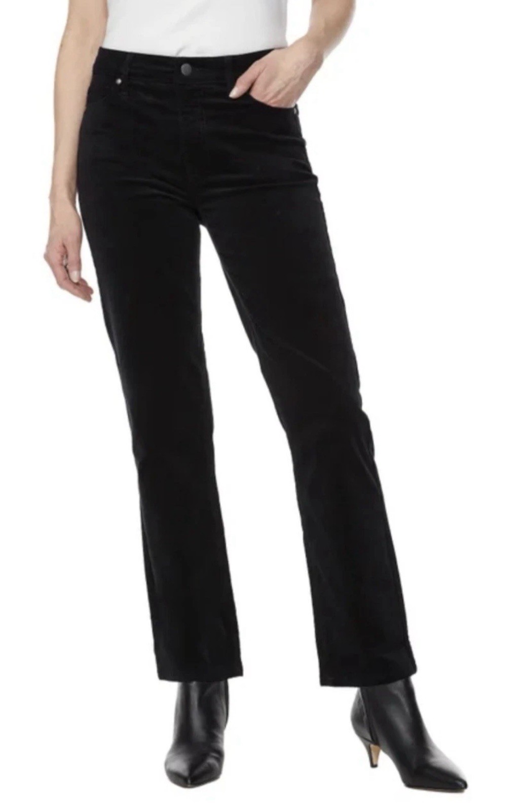 NWT Buffalo David Bitton Women's Stretch Straight Leg Corduroy Blk, 8/29
