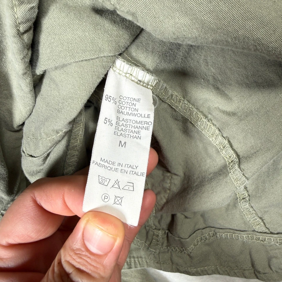 Женская универсальная куртка Stella Rosa с капюшоном на зеленых пуговицах спереди из хлопковой смеси размер M - Изображение 4 из 4