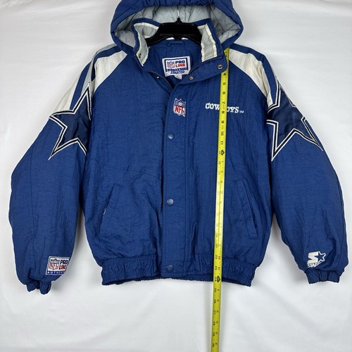Dallas Cowboys Vintage Starter Jacke ProLine Kapuze NFL Football Jugend Jungen L - Bild 12 von 22