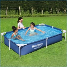 Bestway Frame Pool Steel Pro 221x150x43 cm Ki...