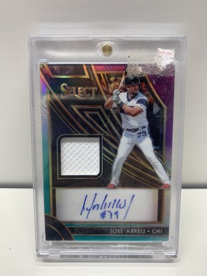 2020 Panini Select Signature Materials Tri-Color Prizm /35 Jose Abreu Auto SM/JA