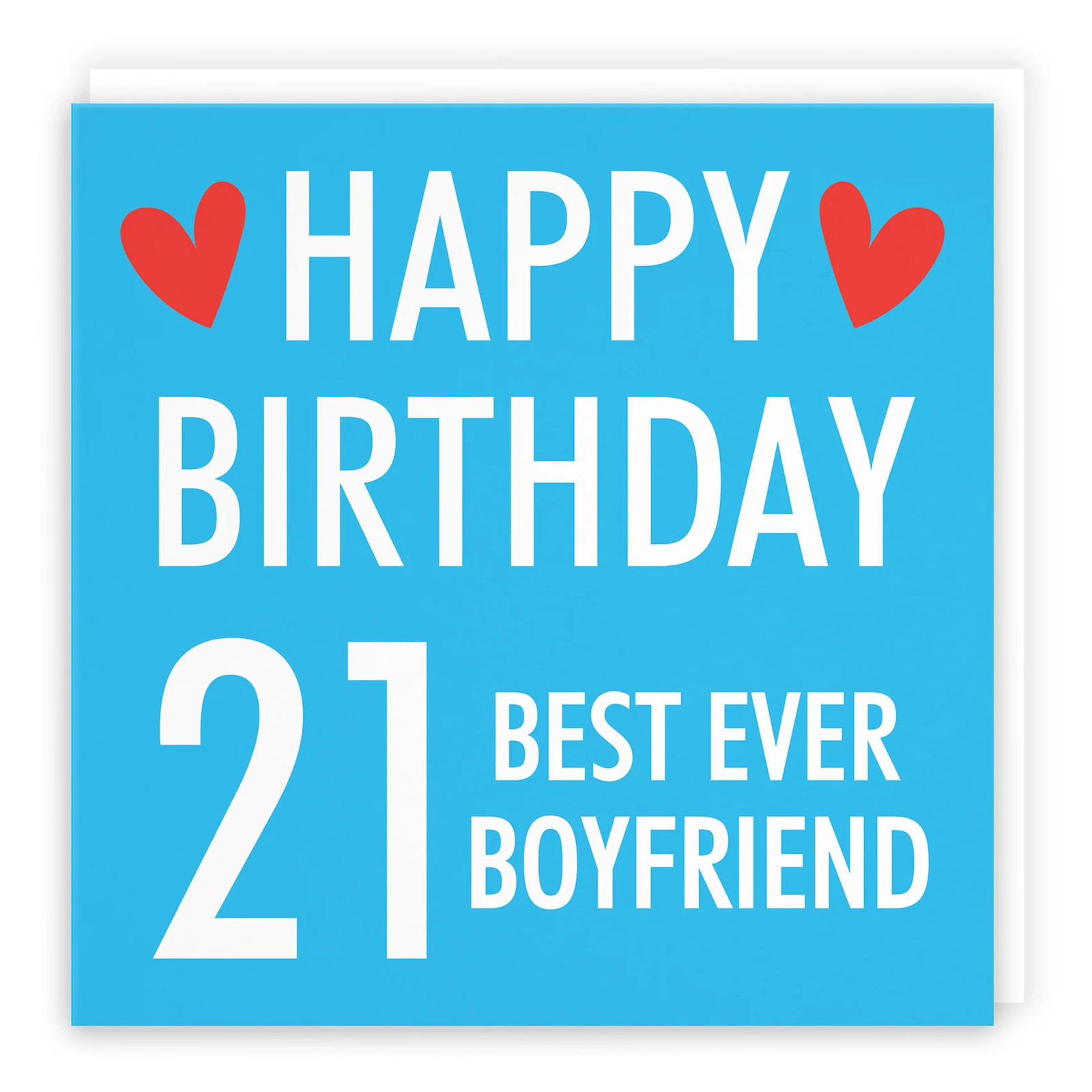 21st Boyfriend Birthday Card Urban Colour