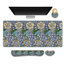 DINKY Large Mouse Pad and Keyboard Wrist Rest Set, Extended Mouse Pad with Wr...