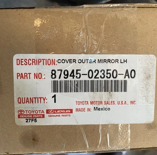 Toyota Corolla OEM Mirror cover 87945-02350-A0