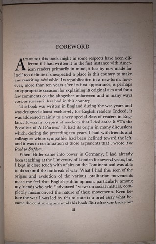 THE ROAD TO SERFDOM, by FRIEDRICH A. HAYEK, 1956, 11th IMPRESSION, SOCIALISM - Picture 5 of 6