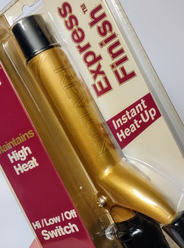 NEW Revlon Express Finish 1" Styling Iron Gold Non-Stick Barrel RV016C 2003 - Picture 3 of 4