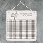 east of India porcelain hanging plaque, cocktails are the best reason