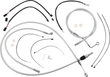 21-22 for Harley FLTRX MAGNUM Control Cable Kit Sterling Chromite II 18-20" Bars