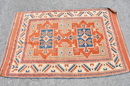 3,5x5,3 ft Akzentteppich, Vintage Teppiche, bunte Teppiche, türkischer Teppich, cooler Teppich - Bild 3 von 6