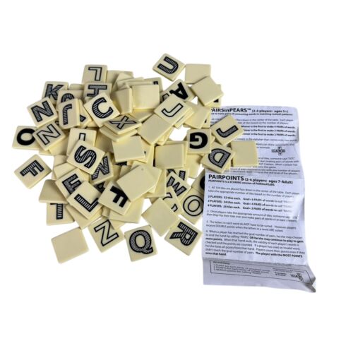 Juego de palabras Pairs in Pears de Bananagrams completo con instrucciones educativas - Imagen 2 de 2