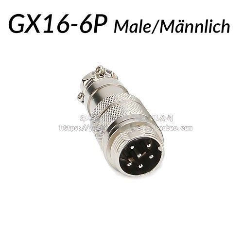 GX16 - 2 3 4 5 6 7 8 Pin 16mm Stecker Buchse Steckverbinder Anschlusstecker - Picture 17 of 26