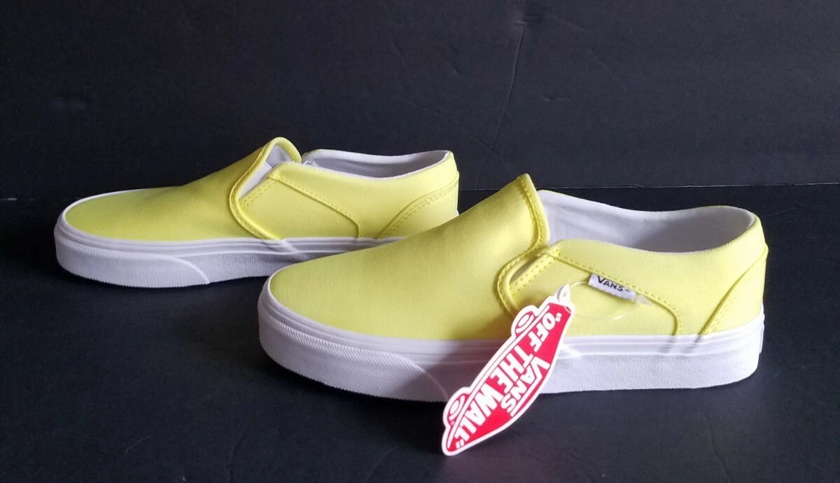 Bright yellow slip shop on vans