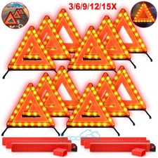 Lot Warning Dot Approved Kit Triangle Emergency Reflective Sign Safety Roadsid
