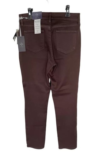 Nwt-NYDJ Women Figure Flattering Skinny Fit Stretch Jean Brown Size 4 Msrp $114 - Picture 6 of 8