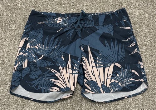 Carve Designs Noosa BoardShorts Breathable Quick Dry Blue Palm Leaf Women’s 8
