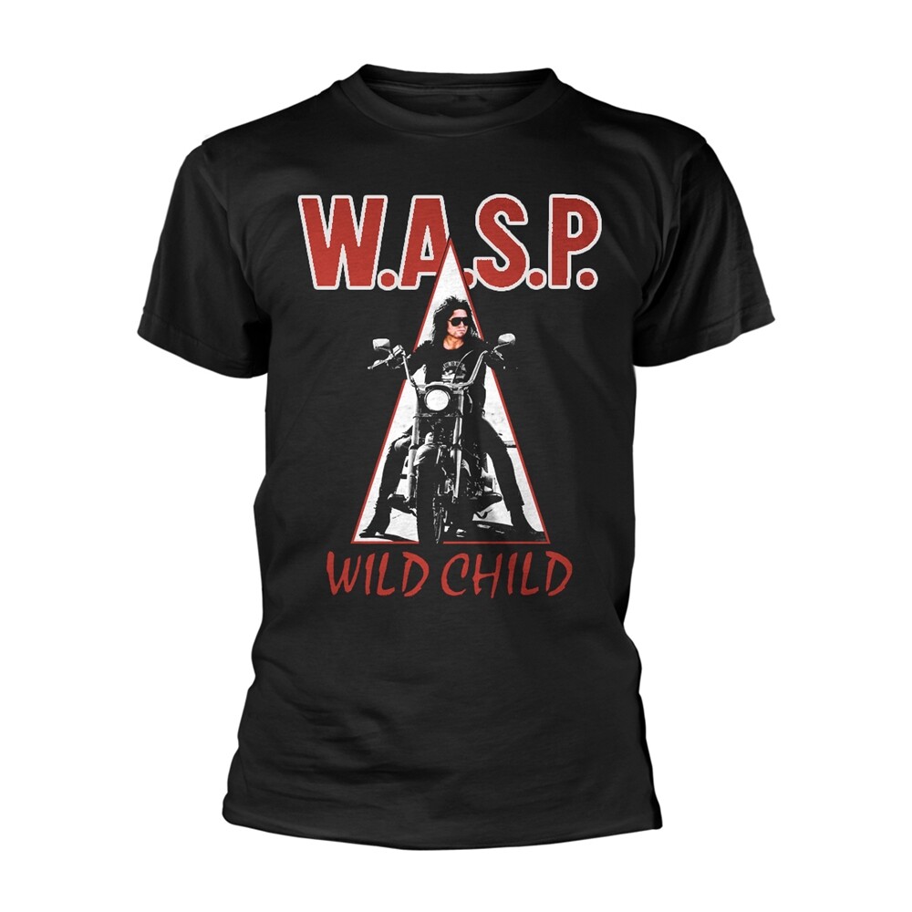WASP - ЧЕРНАЯ футболка WILD CHILD большого размера 4690₽