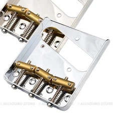 Vintage Style Telecaster® Tele Bridge w/ Tilt Compensated Saddles CHROME, NICKEL