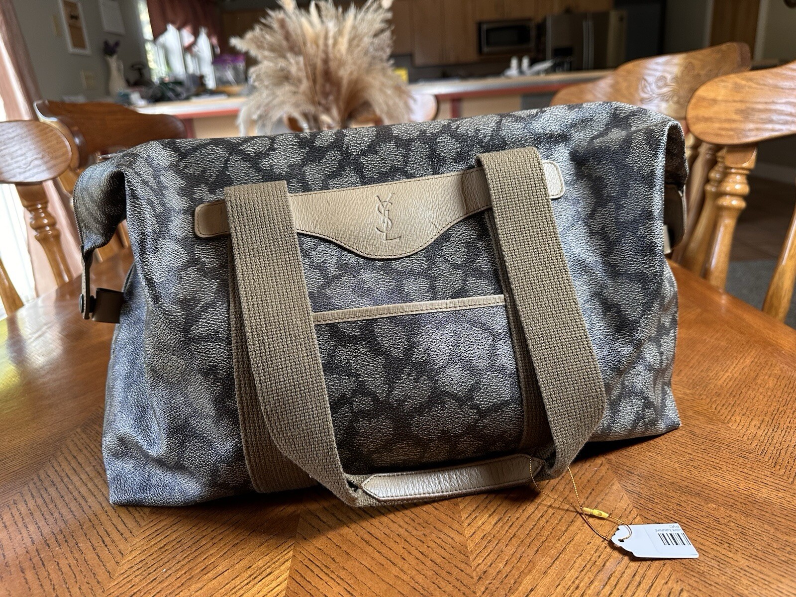 SAINT LAURENT Borsa Tote Marrone