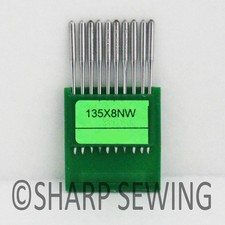 10 ORGAN 135X8NW 20 LEATHER POINT INDUSTRIAL SEWING MACHINE NEEDLES DPX8 134LR