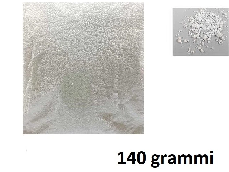 Neve artificiale bianca busta gr 140 per decorare casa l'albero di natale - Immagine 2 di 2