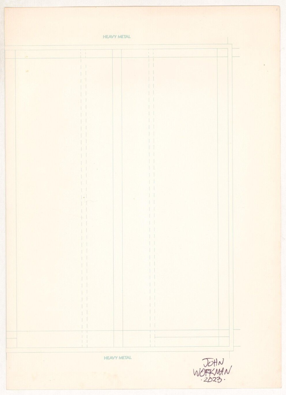 John Workman Signed Heavy Metal Promo Captain Sternn Bernie Wrigthson Art Promo