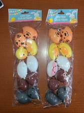 20 Festive Animal Easter Eggs Plastic Fillable Brand New 2 10-packs.