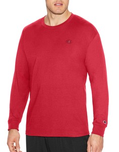 Champion-Long-Sleeve-Tee-Shirt-Classic-Cotton-Jersey-Athletic-fit-Activewear-Men