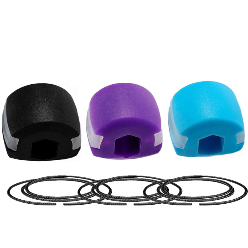 3PCS Jaw Exerciser Anti-Age Toning Facial Toner Fitness Face Muscle Jawzrsize AU