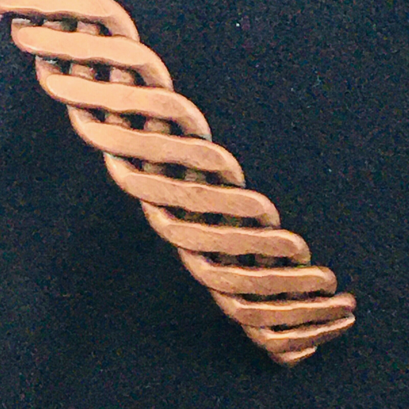 Bracelet Double Weave Solid Copper Adjustable Cla… - image 1