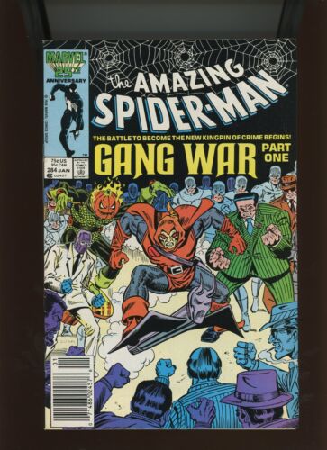(1987) The Amazing Spider-Man #284: NEWSSTAND! "GANG WAR: PART ONE" (8.0) - Picture 1 of 2