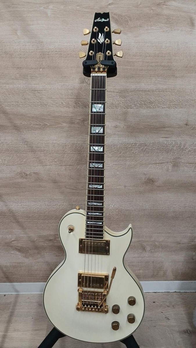 Aria Pro II PE-SUPER White Gold Hardware Made in Japan 1986 LP
