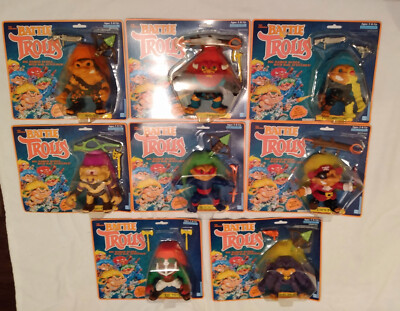 1992 HASBRO Troll Doll The Original Battle Trolls Complete set of