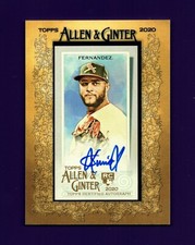 2020 Topps Allen & Ginter Mini Framed Auto #MA-JF Junior Fernandez RC
