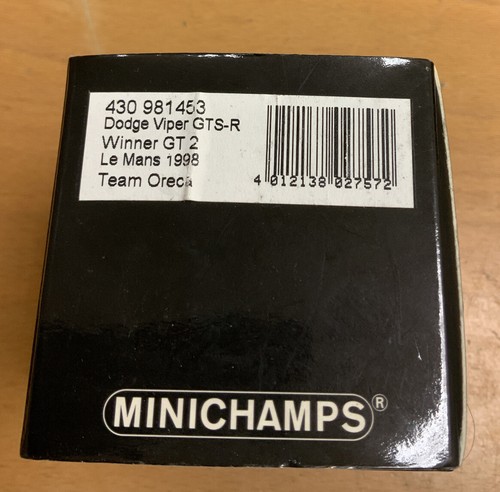 Pauls Model Art MINICHAMPS Dodge Viper GTS R #63 Le Mans 1997 1/43 Scale RARE - Picture 4 of 6