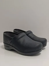 Dansko XP 2.0 Clogs Loafers Shoes Womens Size 38 EU 7.5-8 US Black Leather