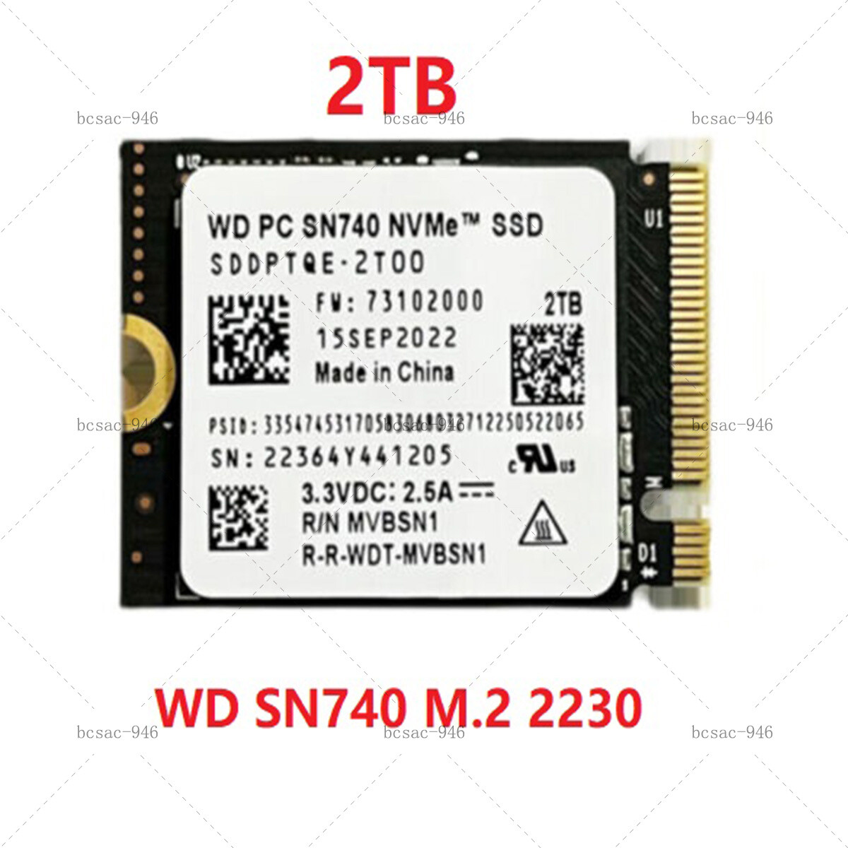 86%OFF!】 新品 WD SN740 NVMe 2TB SSD 2230 steamdeck agapeeurope.org