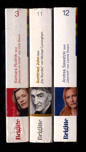 3 HÖRBÜCHER★Vicki BAUM•Menschen im Hotel★L. SWANN•Glennkill★M. CUNNINGHAM★12 CD★