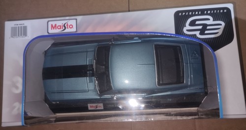 Maisto 1/18 - 1968 Ford Mustang GT Cobra Jet - Blue - Brand New In Box - Picture 5 of 11