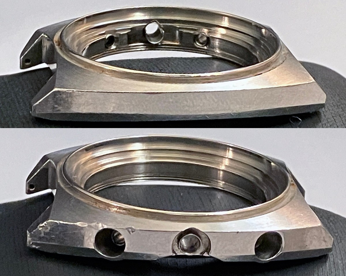 SEIKO 6139-6000 Notched Case for 6139A movement - thin case SEIKO 6139-6000 Notched Case for 6139A movement - thin case