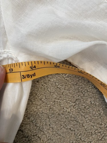 ABITO LUNGO VINTAGE BIANCO COTONE, BATTENBERG E PIZZO DOPPIO LIVELLO TAGLIA M - Foto 10 di 11