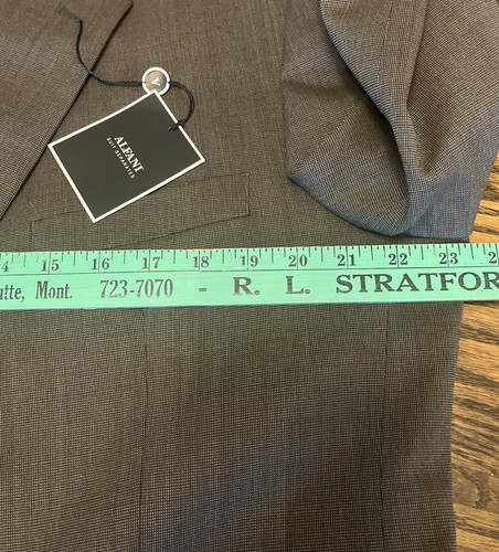 Chaqueta de traje para hombre Alfani I talla 44 larga NUEVA - Imagen 6 de 10